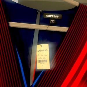 NWT Express dress fun stripes